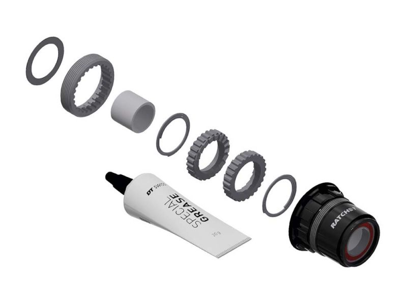 DT Swiss Umrüstkit Hinterradnabe (Alu | 3 Pawl in Ratchet LN | Sram XDR Road)