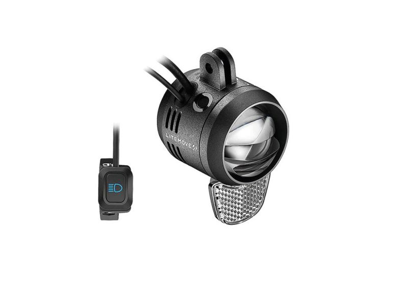 Litemove AC-210 E-Bike Scheinwerfer (10,5-16V | 210 Lux | Halter oben)