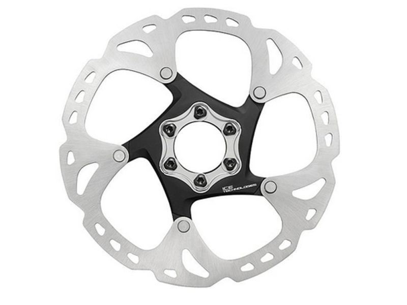 Shimano XT brake disc (180mm | 6l Rt86 Ice | black)