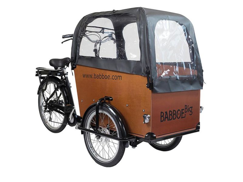 Babboe Regenverdeck für Big (PVC | schwarz)