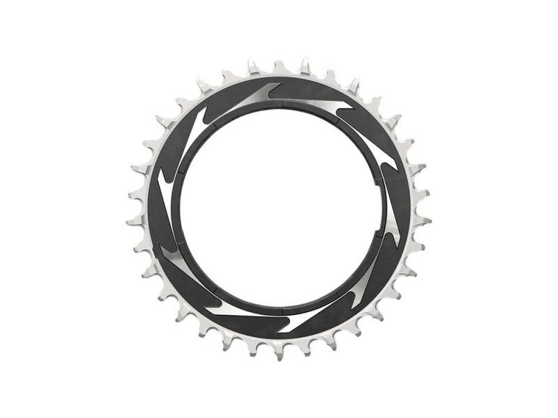 Sram T-Type XXSL Eagle Kettenblatt (34 Zähne | D1 | Alu | TM 3mm Offset | schwarz / silber | 12-fach)