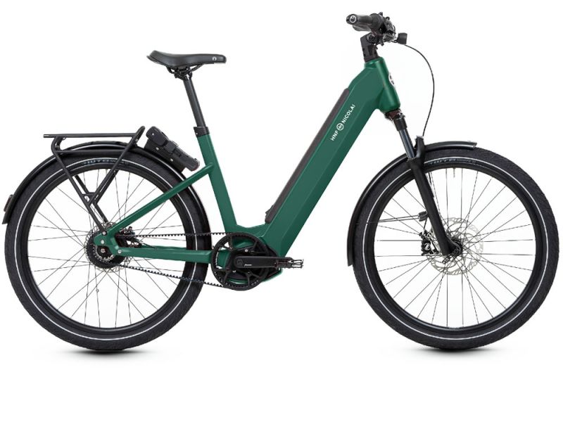 HNF Nicolai UD4 All-Terrain Rohloff Low | Trekking E-Bike | 27,5" | 625Wh Bosch CX | racing green