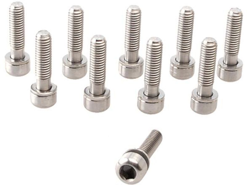 Procraft Screws Titanium incl. Washer (M6x19mm)