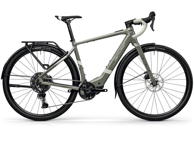Centurion Crossfire R1000 D EQ | E-Gravelbike | 28" | 400Wh | Bosch SX | mossy grün-53 cm