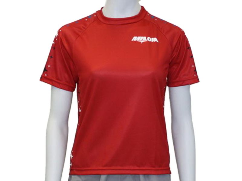 Maloja Starstripe cycling jersey kids (red)