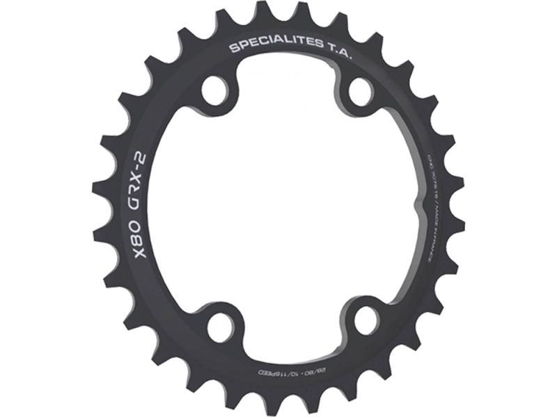 TA X80 GRX-2 Gravel Kettenblatt (30Z | 10/11-fach | schwarz)