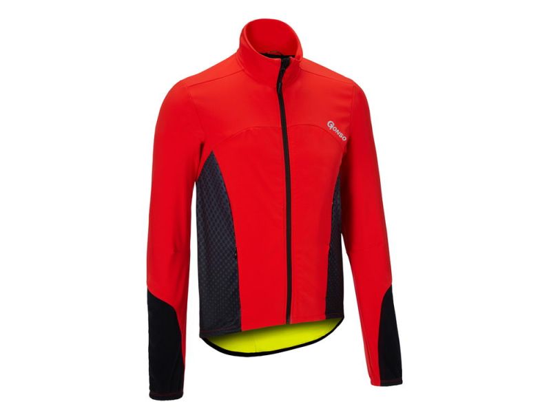 Gonso Bromont Softshell cycling jacket men (fire red)