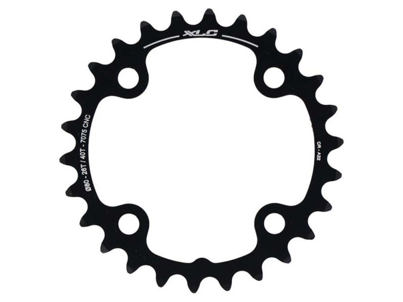 XLC CR-A22 Kettenblatt (Sram 2x10 | Ø80mm | 26 Zähne)