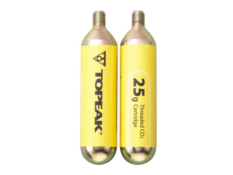 Topeak CO2 Kartuschen mit Gewinde (2 x 25g)
