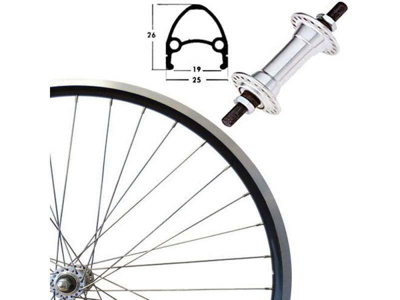 Roland Euroline Vorderrad (28" | Alunabe | schwarz)