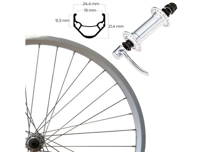 Roland ZAC 2000 Vorderrad (28" | SSP | Alunabe | silber)