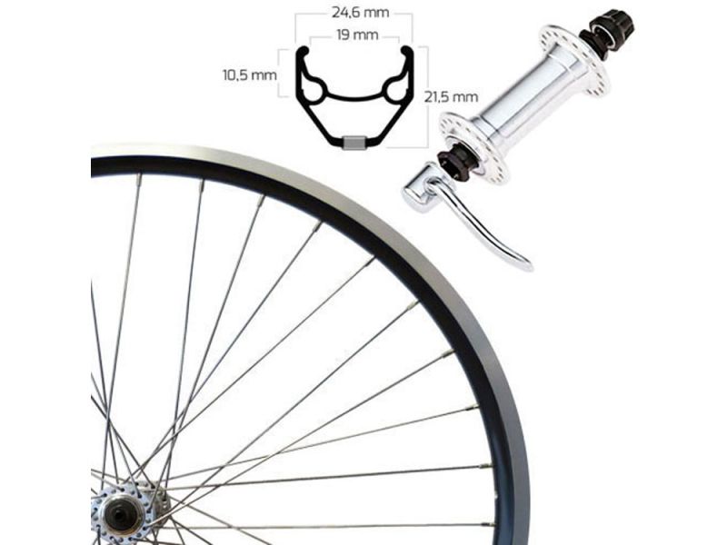 Roland ZAC 2000 Vorderrad (28" | SSP | Alunabe | schwarz)