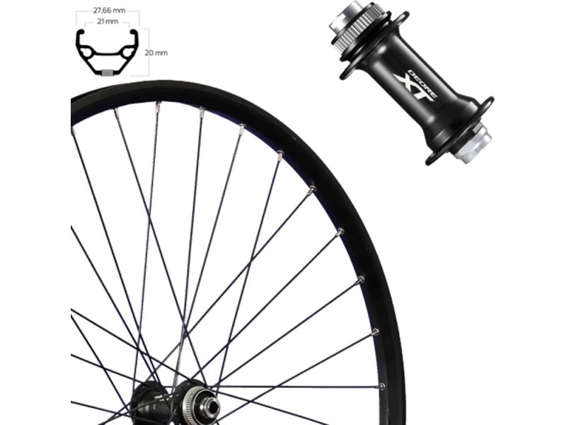 Roland Taurus 21 Disc Centerlock 21-622 28" Vorderrad (36 Loch | HB-M8010 Nabe | schwarz)