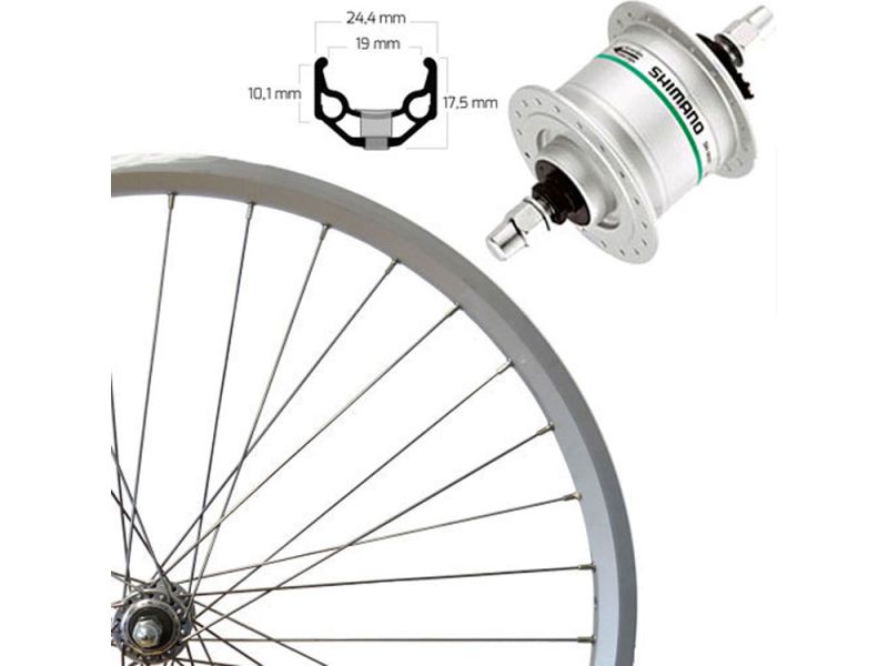 Roland ZAC 19 SE Vorderrad (26" | Nabendynamo DH-C3000 | silber)