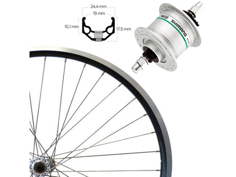 Roland ZAC 19 Vorderrad (26" | Nabendynamo DH-C3000 | schwarz)