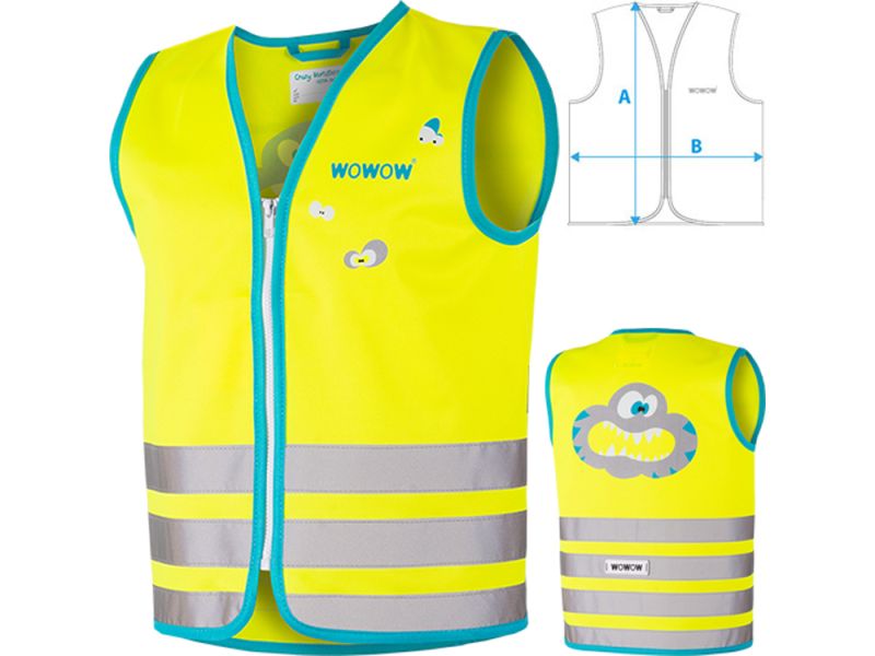 Wowow Crazy Monster Sicherheitsweste Kinder (gelb)