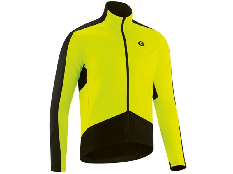 Gonso Marvao long sleeve cycling jersey men (black / yellow)