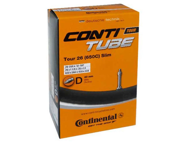 Continental Tour 26 slim Fahrradschlauch (28-32/559-597 D)