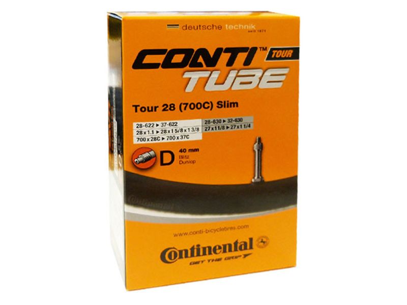 Continental Tour 28 slim Fahrradschlauch (28-37/622-642 D)