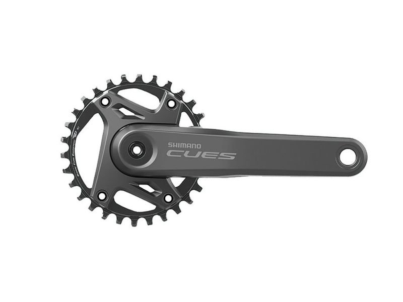 Shimano Cues FC-U6000-1 Kettenradgarnitur (42 Zähne | 175mm | Hollowtech II | 9/10/11-fach | 2-teilig | schwarz)