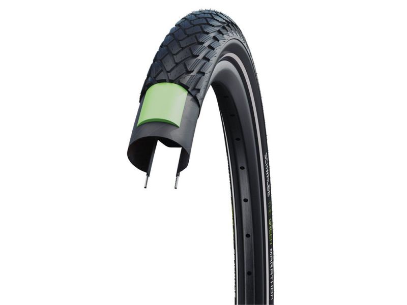 Schwalbe Green Marathon HS620 Fahrradreifen (28" | 1,50" | 40-622 | Reflex | GG | PL | AdxEco | schwarz)