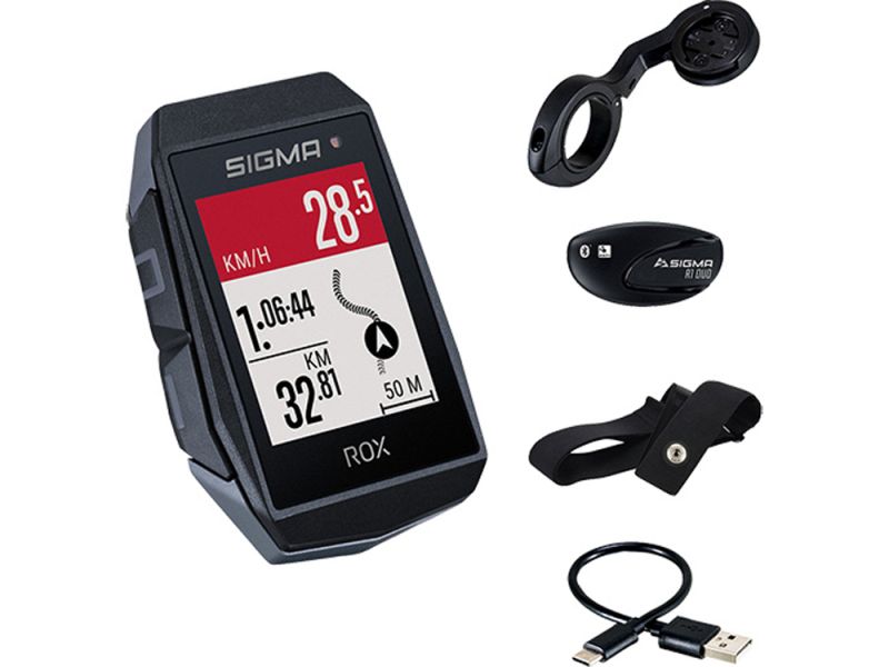 Sigma ROX 11.1 EVO GPS Computer (Hinterrad-Set | (schwarz)