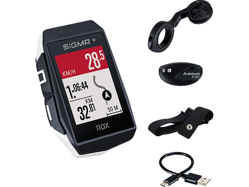 Sigma ROX 11.1 EVO GPS Computer (Hinterrad-Set | (weiß)