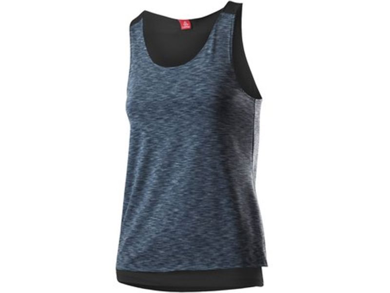 Löffler 2in1 Rainbow Tank Top women (black / grey)
