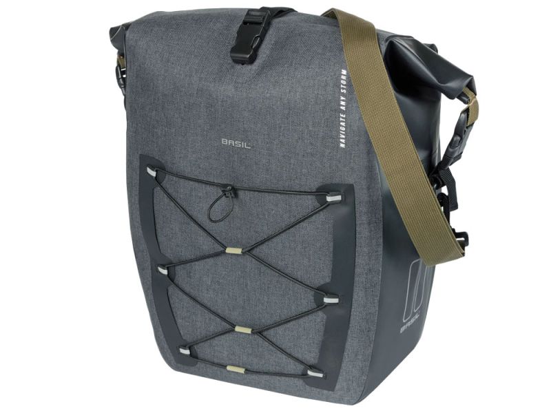 Basil Navigator Storm L Einzelpacktasche (25-31 Liter | Hook-On)