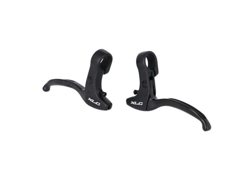 XLC BL-V13 Bremshebelset (Alu | 4-Finger | für Trommelbremse | schwarz / alu)