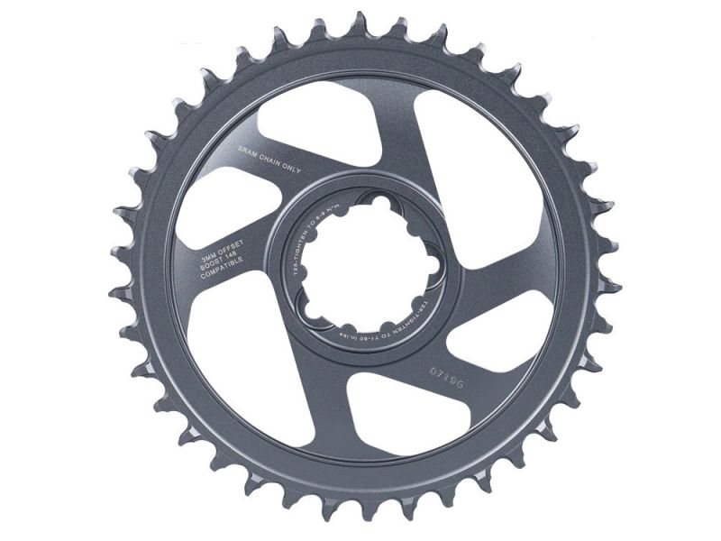 SRAM X-Sync2 Eagle Boost chainring (38 teeth | 12-speed | grey | Alu | offset 3mm | DM)