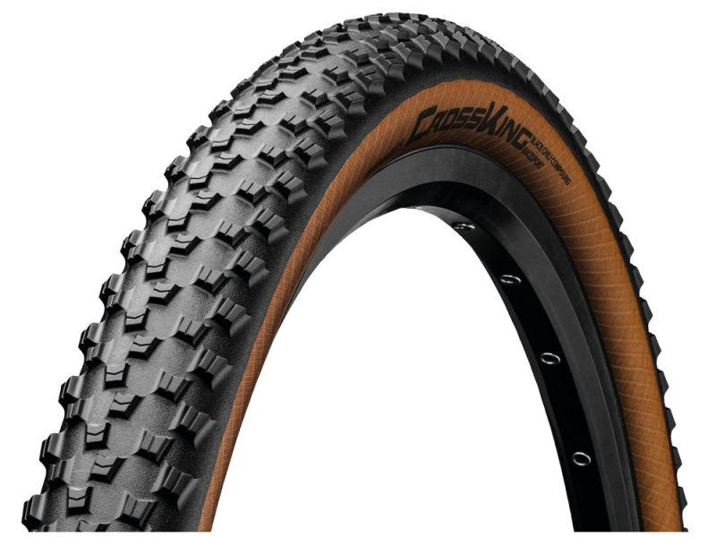 Continental Cross King 2.2 Pro Tec. Faltreifen (29" | 2,20" | 55-622 | Skin | TLR | schwarz / bernstein)
