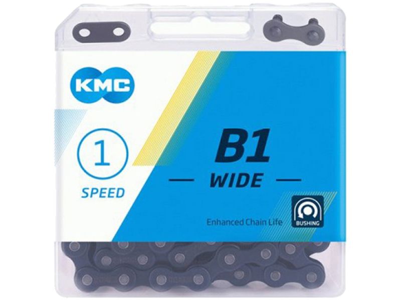 KMC B1 Wide Fahrradkette (112 Glieder | 1-fach | schwarz)