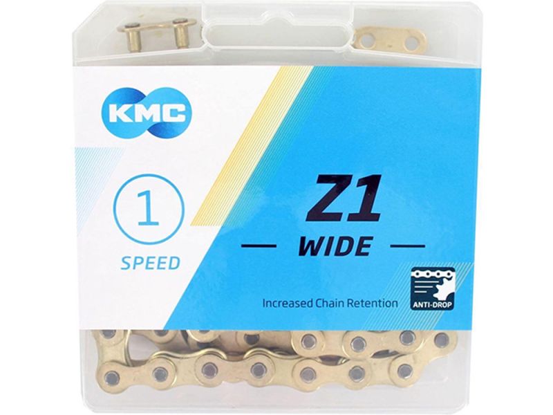 KMC Z1 Wide Fahrradkette (112 Glieder | 1-fach | gold)