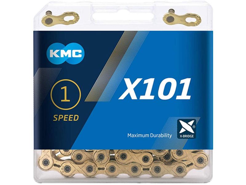 KMC X101 Wide Fahrradkette (112 Glieder | 1-fach | gold)