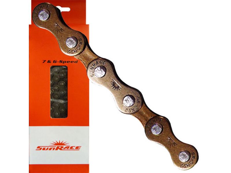 Sunrace Fahrradkette (116 Glieder | 7-fach | braun)