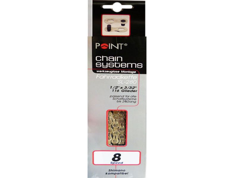 Point Fahrradkette (116 Glieder | 24 Gang | silber)