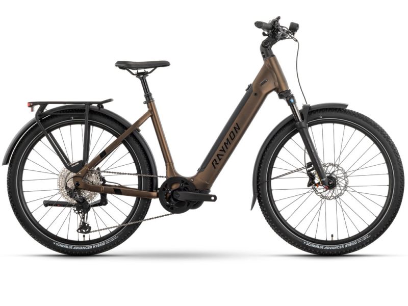 Raymon Tourray Ultra Low | Trekking E-Bike | 27.5" | 800Wh Yamaha PW-X3 | brown