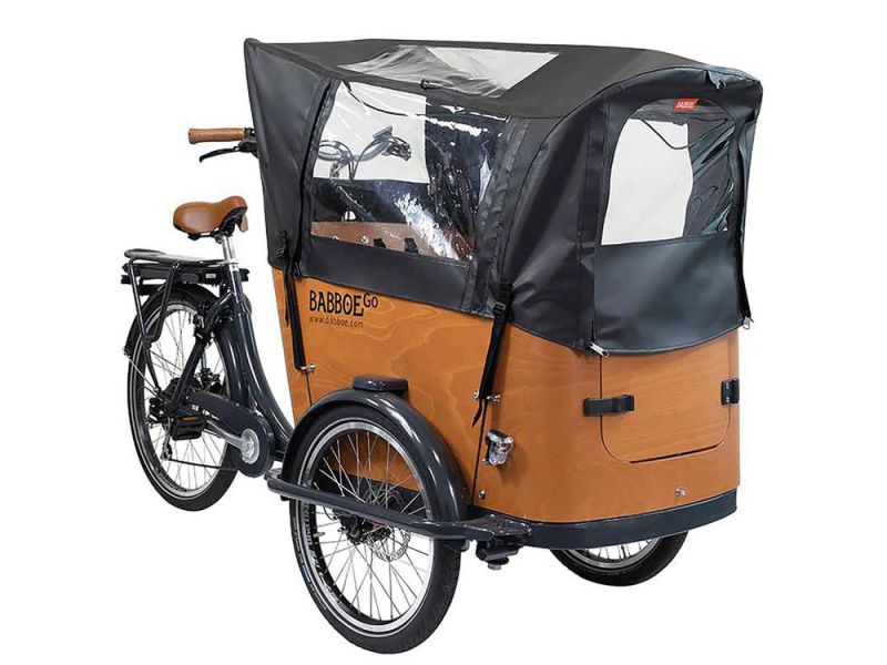 Babboe Regenverdeck für Go (PVC | schwarz)