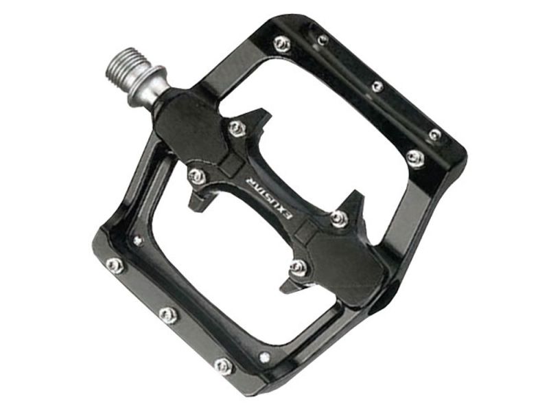 Messingschlager PM820-2 Exustar Fahrradpedale umrüstbar auf Clipless (schwarz)