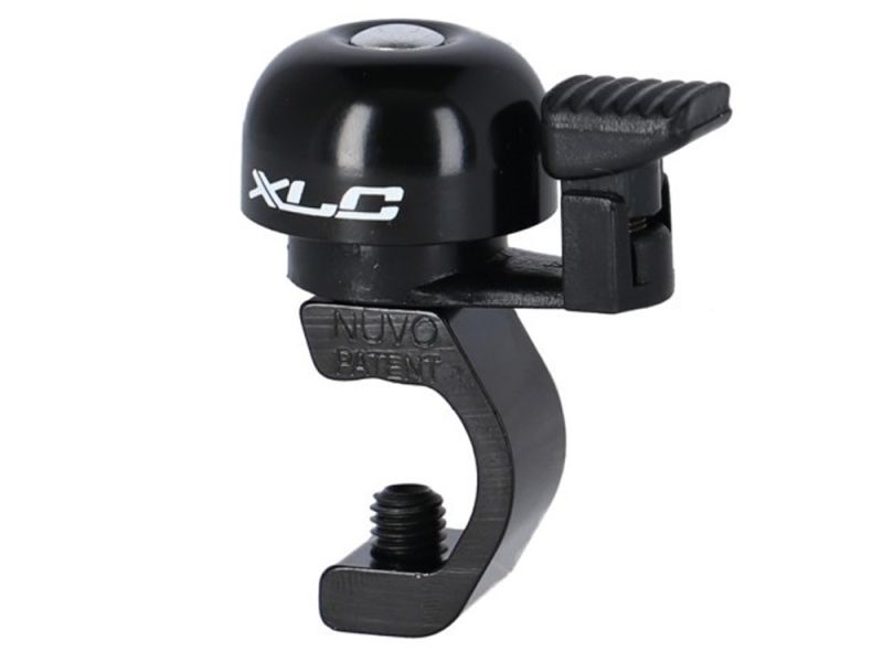 XLC Bicycle bell for brake lever mounting (aluminium | clamp included)