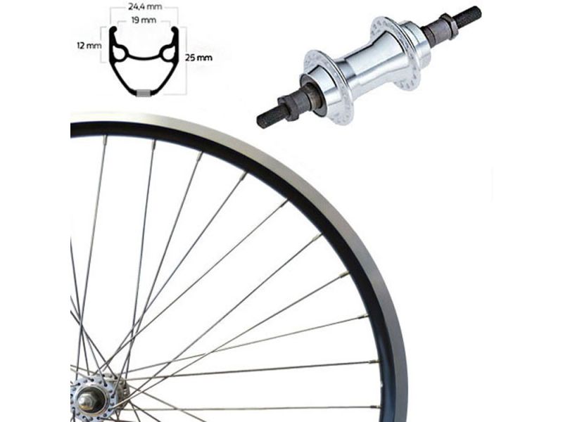 Roland Euroline Hinterrad (26“ | Alunabe | FW | schwarz)