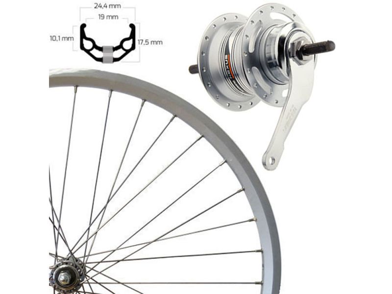 Roland Nexus7 Hinterrad (26“ | silber)