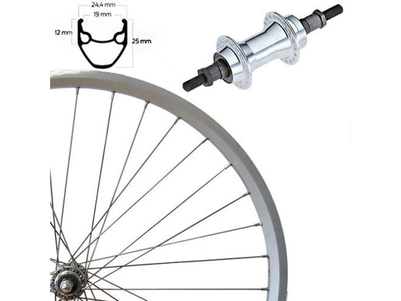 Roland Euroline Hinterrad (28“ | Alunabe | FW | silber)