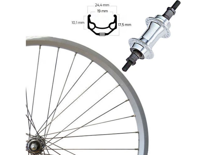 Roland ZAC 19 SE Hinterrad (28“ | Alunabe | FW7 | silber)