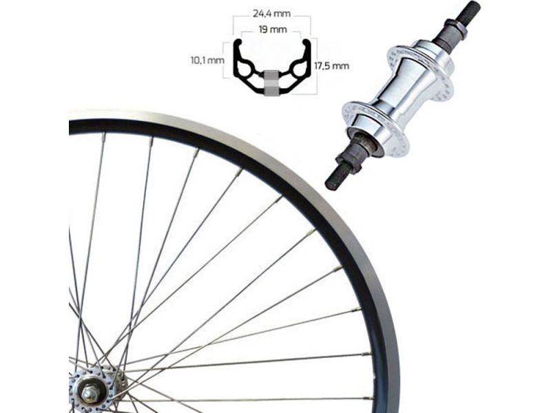 Roland ZAC 19-SE Hinterrad (28“ | Alunabe | FW7 | schwarz)