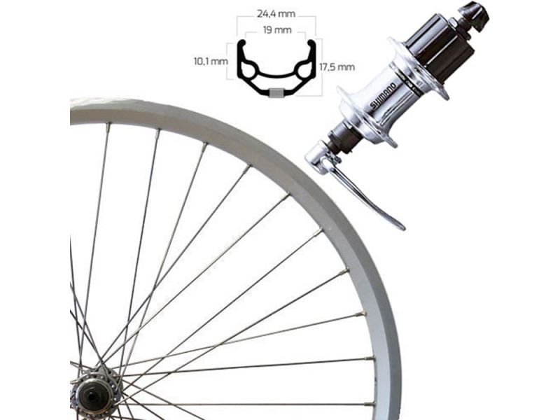 Roland ZAC 19 Hinterrad (28“ | RM30 | CS-7-SS | silber)