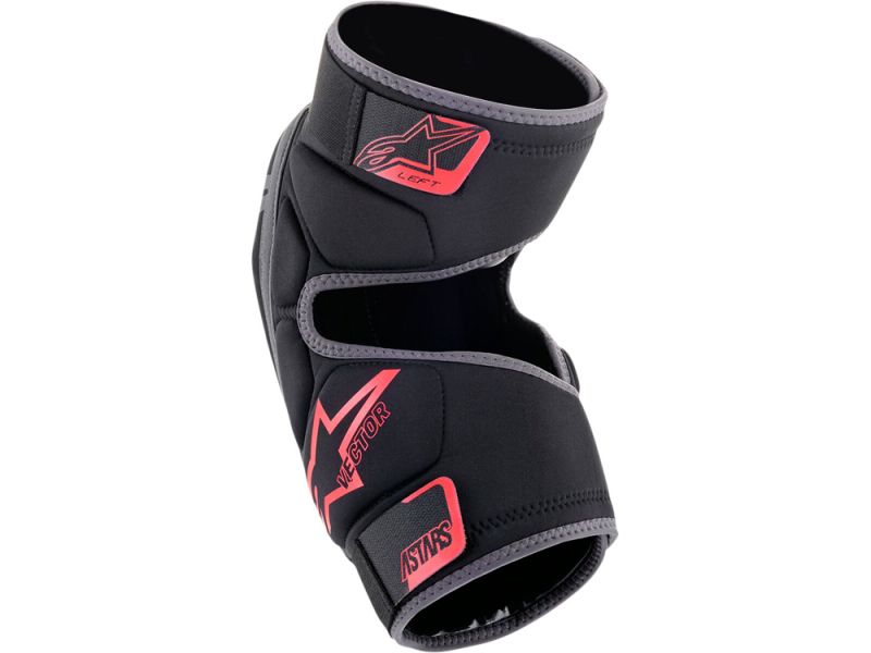 Alpinestars Vector Knieschützer (schwarz / rot)-L/XL