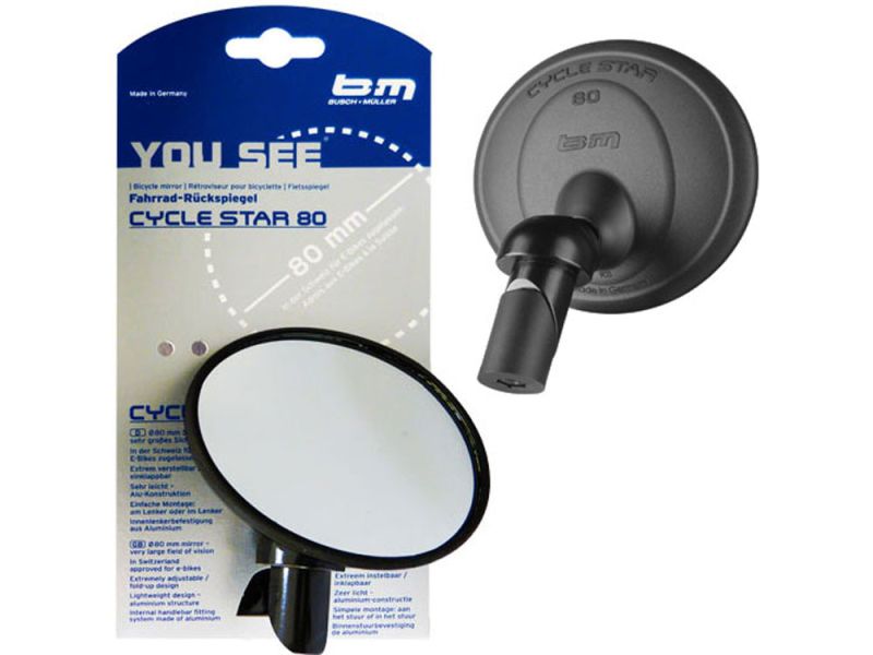Busch + Müller Cycle-Star 80 /2 Fahrradspiegel
