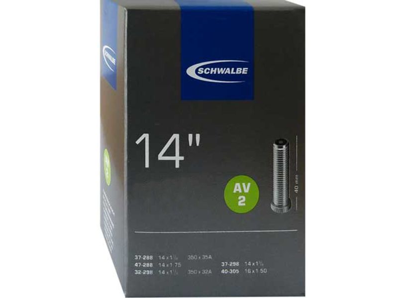 Schwalbe 32-40/254 AV2C-40 Fahrradschlauch (schwarz)